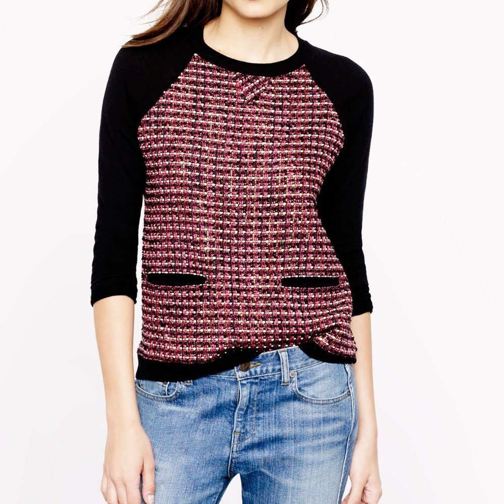 J. Crew Tweed Wool Sweater